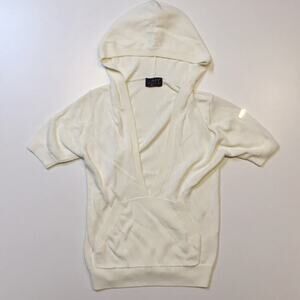 BAPE BAPY Womens Bape White Pull Over Short Sleeve Blouse Quality Basic